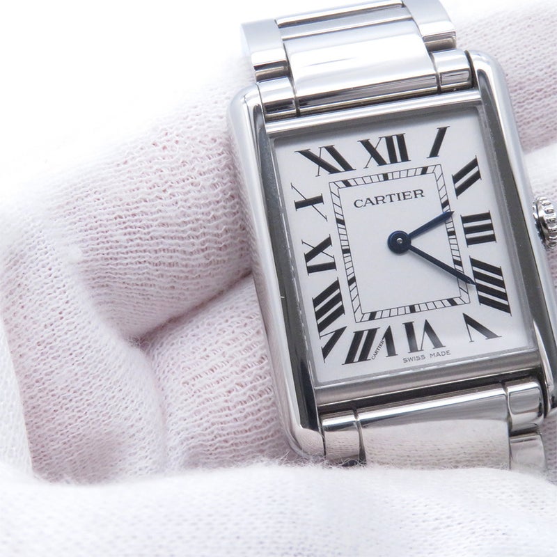 カルティエ タンク マスト LM ソーラービート WSTA0092 Cartier 腕時計 シルバー文字盤