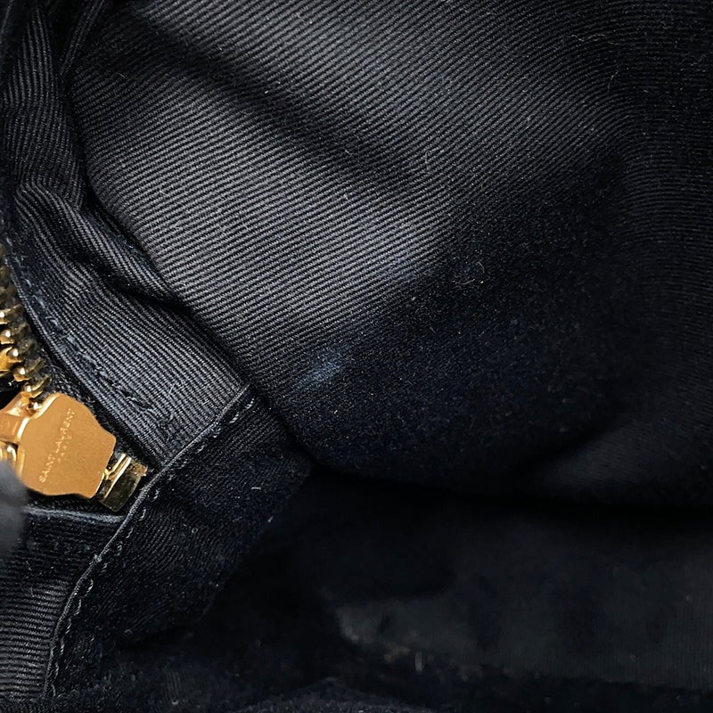 サンローランパリ ショルダーバッグ ルー カメラバッグ レザー スエード レオパード 612542 SAINT LAURENT PARIS 黒
