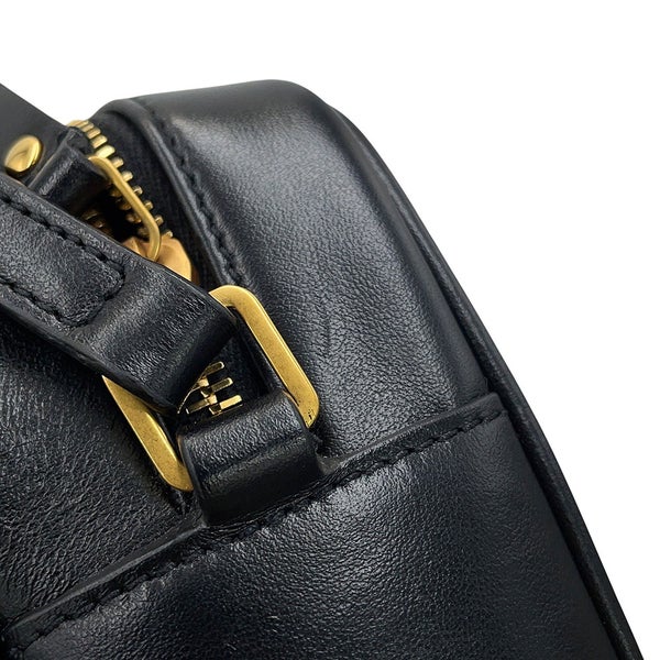 サンローランパリ ショルダーバッグ ルー カメラバッグ レザー スエード レオパード 612542 SAINT LAURENT PARIS 黒