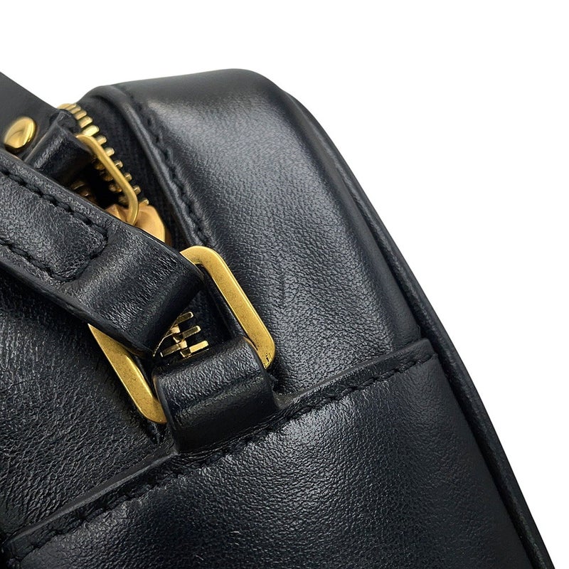 サンローランパリ ショルダーバッグ ルー カメラバッグ レザー スエード レオパード 612542 SAINT LAURENT PARIS 黒