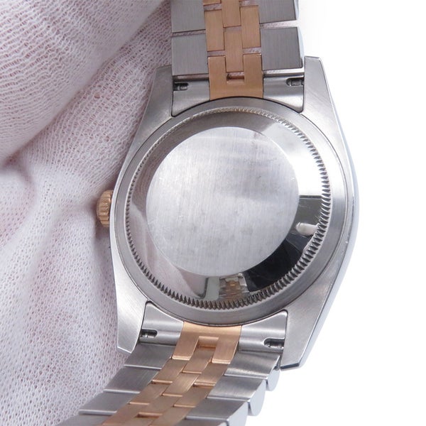 ロレックス デイトジャスト36 ランダムシリアル ルーレット SS/K18PG 116231 ROLEX 腕時計 シルバー文字盤