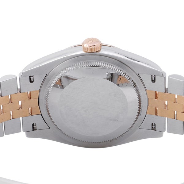 ロレックス デイトジャスト 36 SS/K18PG ランダムシリアル ルーレット 126231 ROLEX 腕時計 スレート文字盤