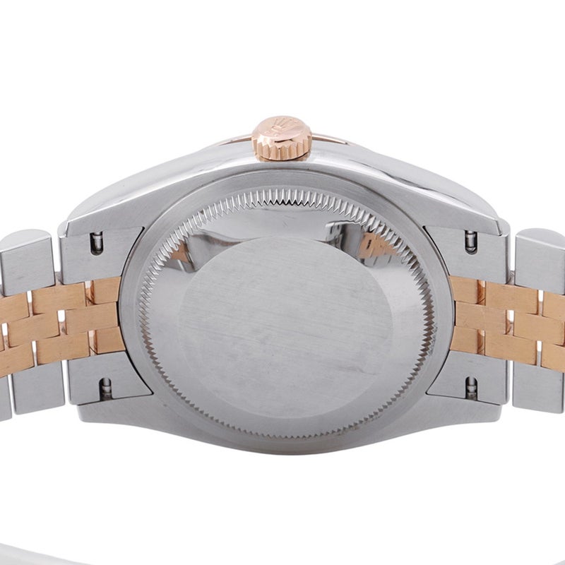 ロレックス デイトジャスト 36 SS/K18PG ランダムシリアル ルーレット 126231 ROLEX 腕時計 スレート文字盤