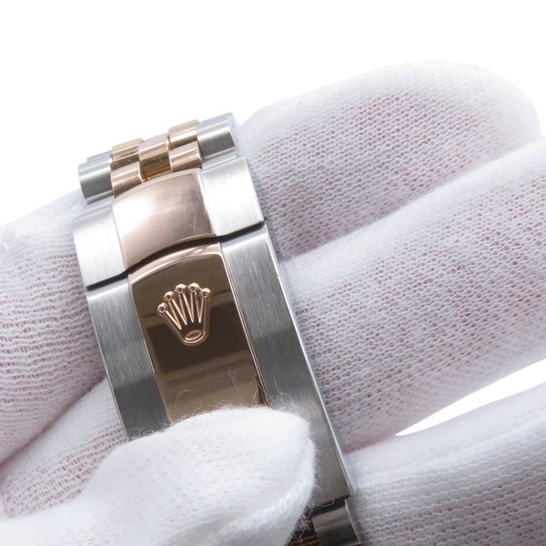 ロレックス デイトジャスト 36 SS/K18PG ランダムシリアル ルーレット 126231 ROLEX 腕時計 スレート文字盤
