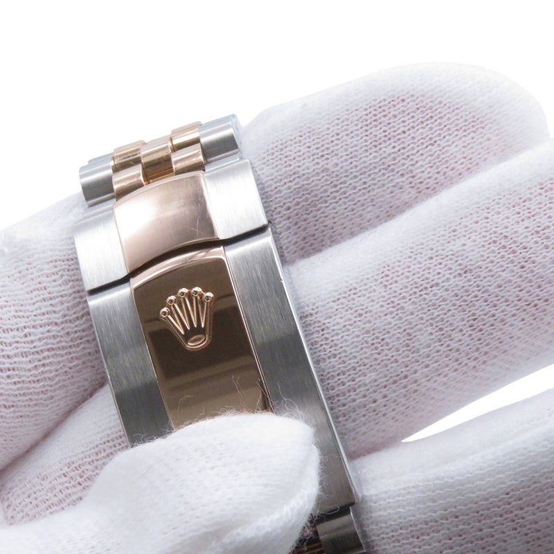 ロレックス デイトジャスト 36 SS/K18PG ランダムシリアル ルーレット 126231 ROLEX 腕時計 スレート文字盤