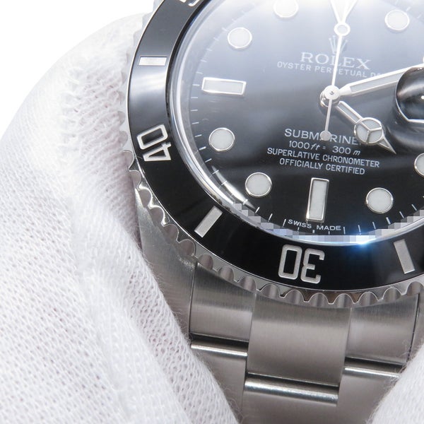 ロレックス サブマリーナ デイト ランダムシリアル ルーレット 116610LN ROLEX 腕時計 ウォッチ 黒文字盤