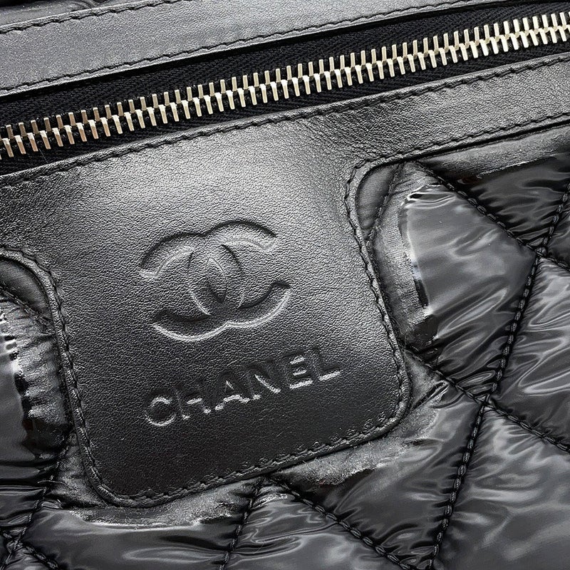 シャネル トートバッグ マトラッセ ココマーク コココクーン スモール ナイロン A48610 CHANEL 黒
