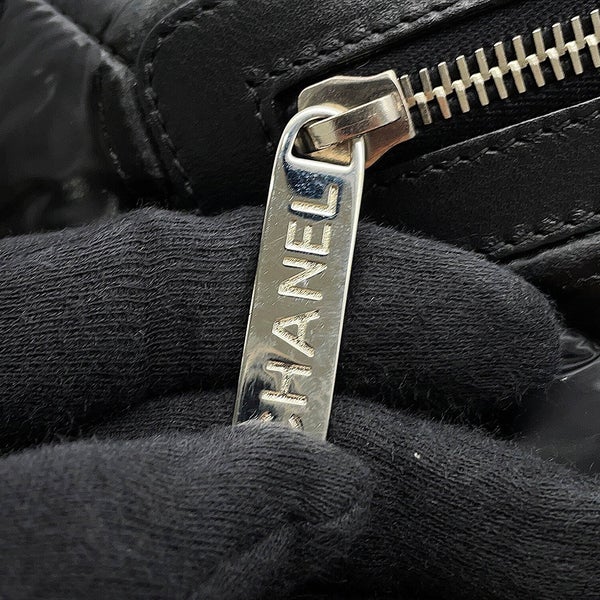 シャネル トートバッグ マトラッセ ココマーク コココクーン スモール ナイロン A48610 CHANEL 黒