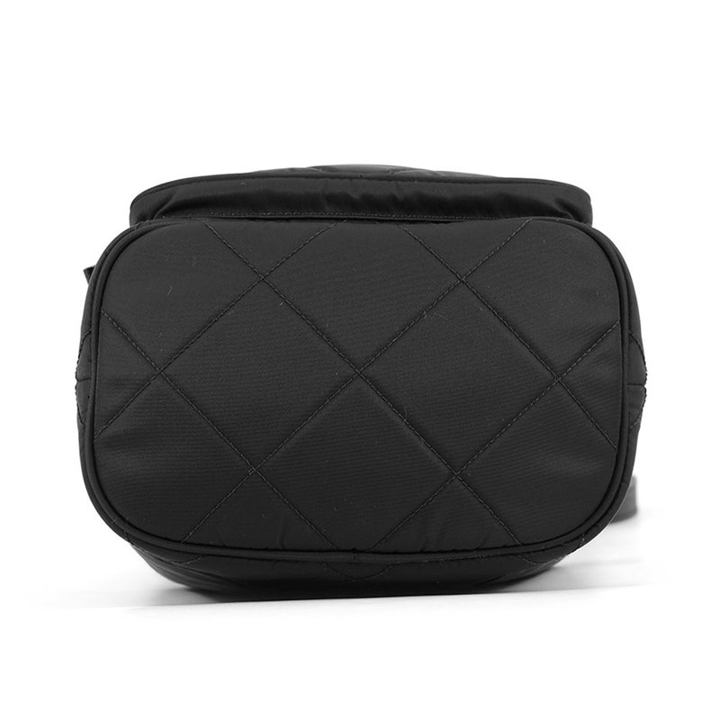 プラダ ハンドバッグ デュエット 巾着 トライアングルロゴ ナイロン レザー1BH038 PRADA 2wayショルダーバッグ 黒
