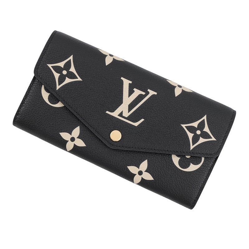 ルイヴィトン 長財布 モノグラム・アンプラント ポルトフォイユ・サラ M80496 LOUIS VUITTON ヴィトン 財布 ブラック 黒