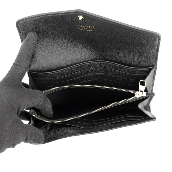 ルイヴィトン 長財布 モノグラム・アンプラント ポルトフォイユ・サラ M80496 LOUIS VUITTON ヴィトン 財布 ブラック 黒