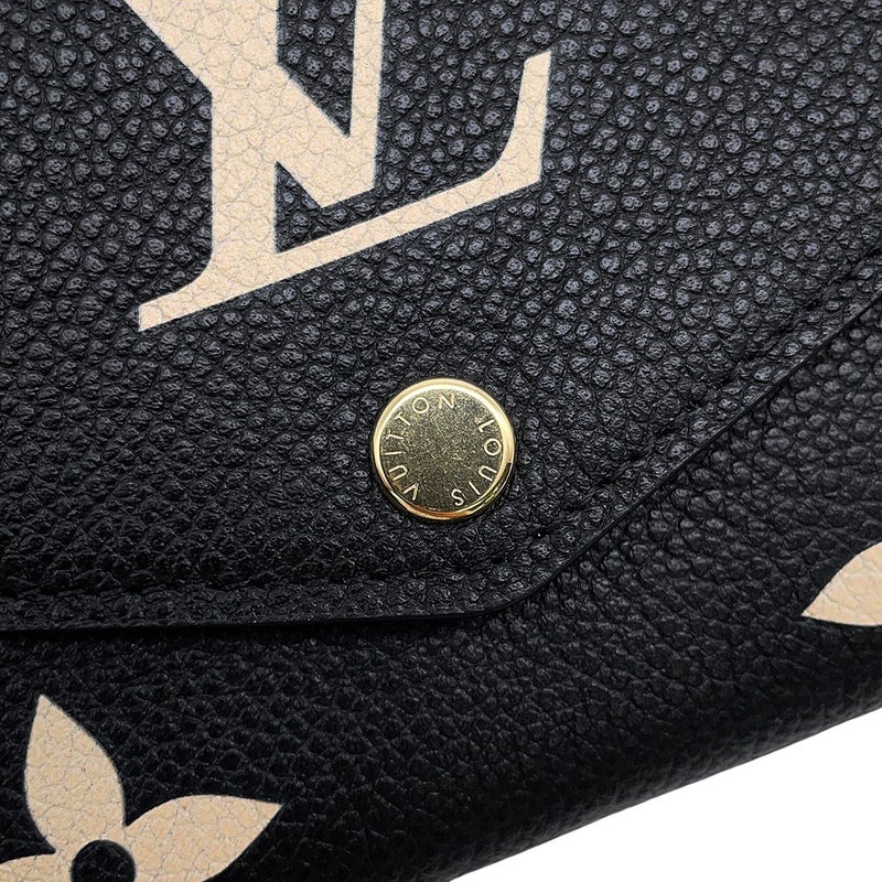 ルイヴィトン 長財布 モノグラム・アンプラント ポルトフォイユ・サラ M80496 LOUIS VUITTON ヴィトン 財布 ブラック 黒