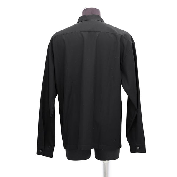 プラダ シャツ コットン メンズサイズM PRADA トップス 黒