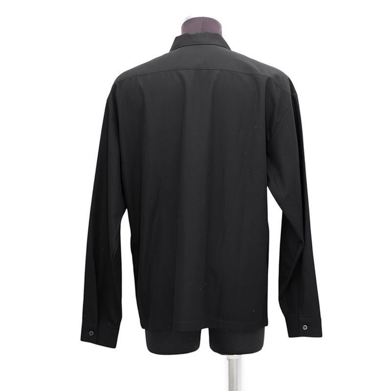 プラダ シャツ コットン メンズサイズM PRADA トップス 黒