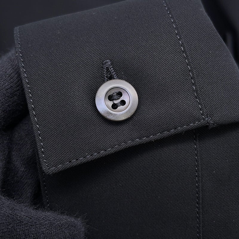 プラダ シャツ コットン メンズサイズM PRADA トップス 黒