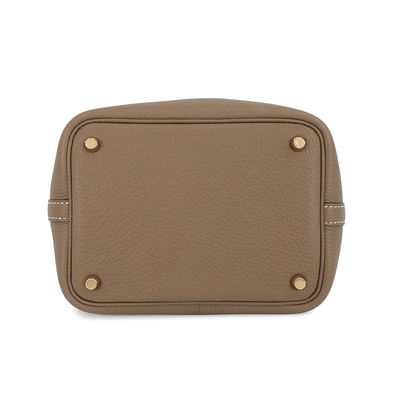 エルメス ハンドバッグ ピコタンロックPM エトゥープ/ゴールド金具 トリヨンクレマンス K刻印 HERMES