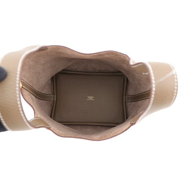 エルメス ハンドバッグ ピコタンロックPM エトゥープ/ゴールド金具 トリヨンクレマンス K刻印 HERMES