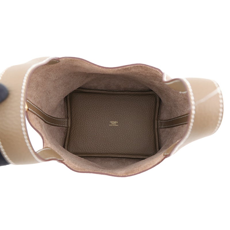 エルメス ハンドバッグ ピコタンロックPM エトゥープ/ゴールド金具 トリヨンクレマンス K刻印 HERMES
