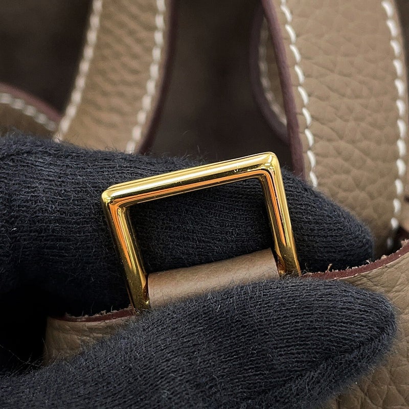 エルメス ハンドバッグ ピコタンロックPM エトゥープ/ゴールド金具 トリヨンクレマンス K刻印 HERMES