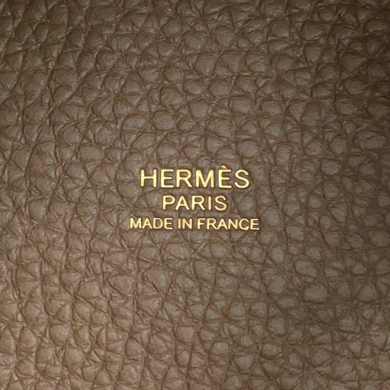 エルメス ハンドバッグ ピコタンロックPM エトゥープ/ゴールド金具 トリヨンクレマンス K刻印 HERMES