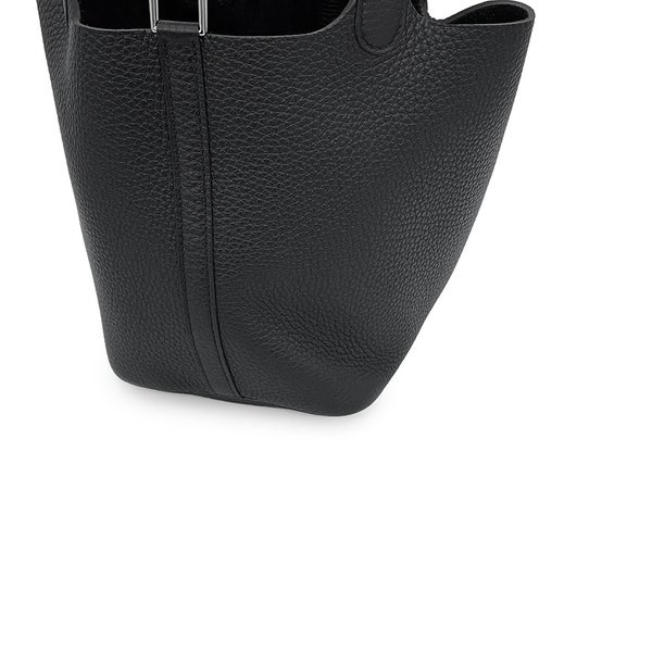 エルメス ハンドバッグ ピコタンロックPM ブラック/シルバー金具 トリヨンクレマンス G刻印 HERMES 黒