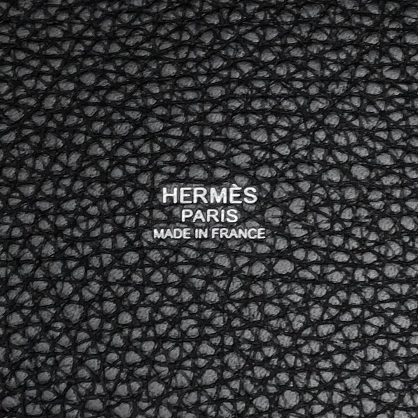 エルメス ハンドバッグ ピコタンロックPM ブラック/シルバー金具 トリヨンクレマンス G刻印 HERMES 黒