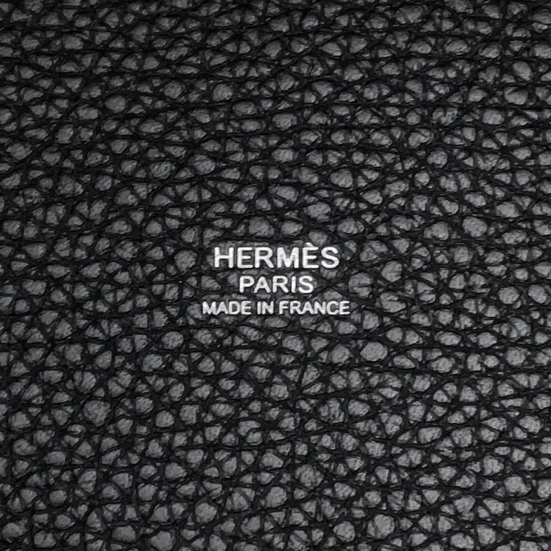 エルメス ハンドバッグ ピコタンロックPM ブラック/シルバー金具 トリヨンクレマンス G刻印 HERMES 黒