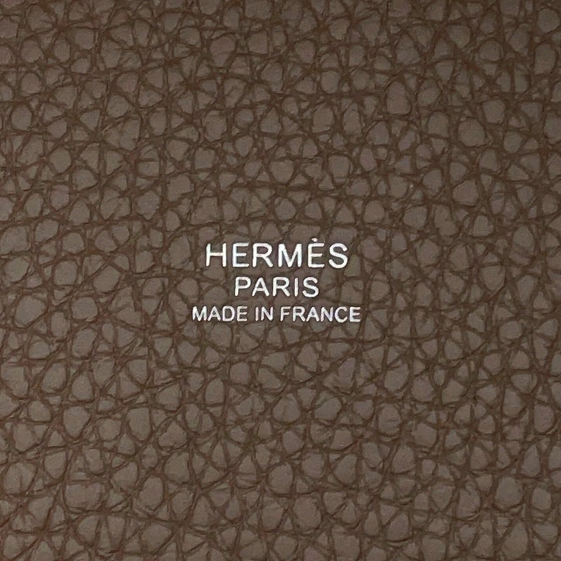 エルメス ハンドバッグ ピコタンロックPM エトゥープ/シルバー金具 トリヨンクレマンス G刻印 HERMES