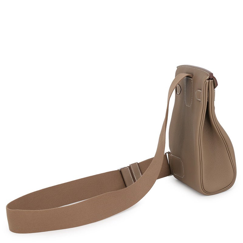 エルメス ボディバッグ ケリー アッカドPM エトゥープ/シルバー金具 トゴ W刻印 HERMES メンズ