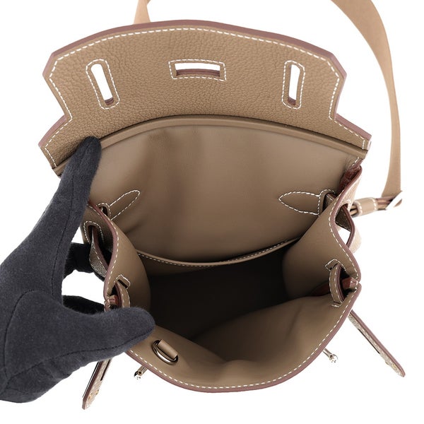 エルメス ボディバッグ ケリー アッカドPM エトゥープ/シルバー金具 トゴ W刻印 HERMES メンズ