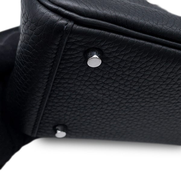 エルメス ハンドバッグ リンディ ミニ ブラック/シルバー金具 トリヨンクレマンス K刻印 ２wayショルダー 黒