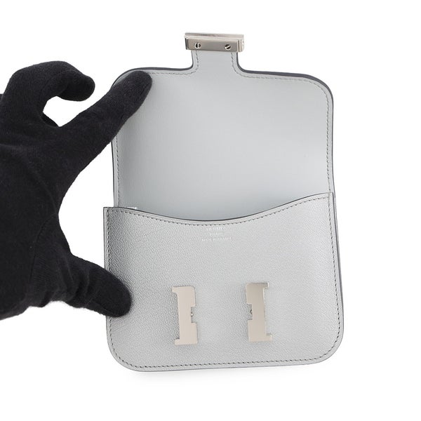 エルメス 財布 コンスタンス スリム アルジャン/シルバー金具 シェブルシャムキラ K刻印 HERMES 財布