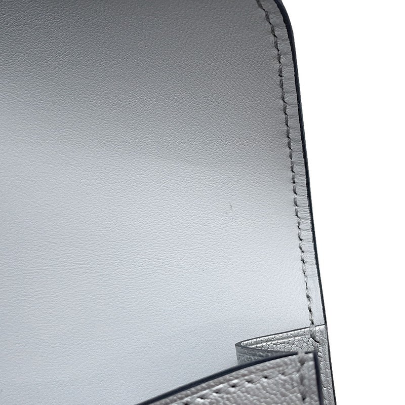 エルメス 財布 コンスタンス スリム アルジャン/シルバー金具 シェブルシャムキラ K刻印 HERMES 財布