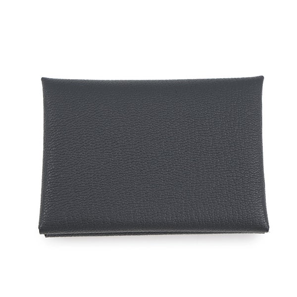 エルメス コインケース カルヴィ デュオ グリミスティ/シルバー金具 シェブルミゾル K刻印 財布