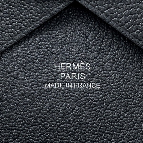 エルメス コインケース カルヴィ デュオ グリミスティ/シルバー金具 シェブルミゾル K刻印 財布