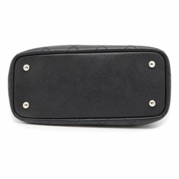 シャネル チェーントートバッグ キルティング ココマーク オンザロード ソフトキャビアスキン A92211 黒