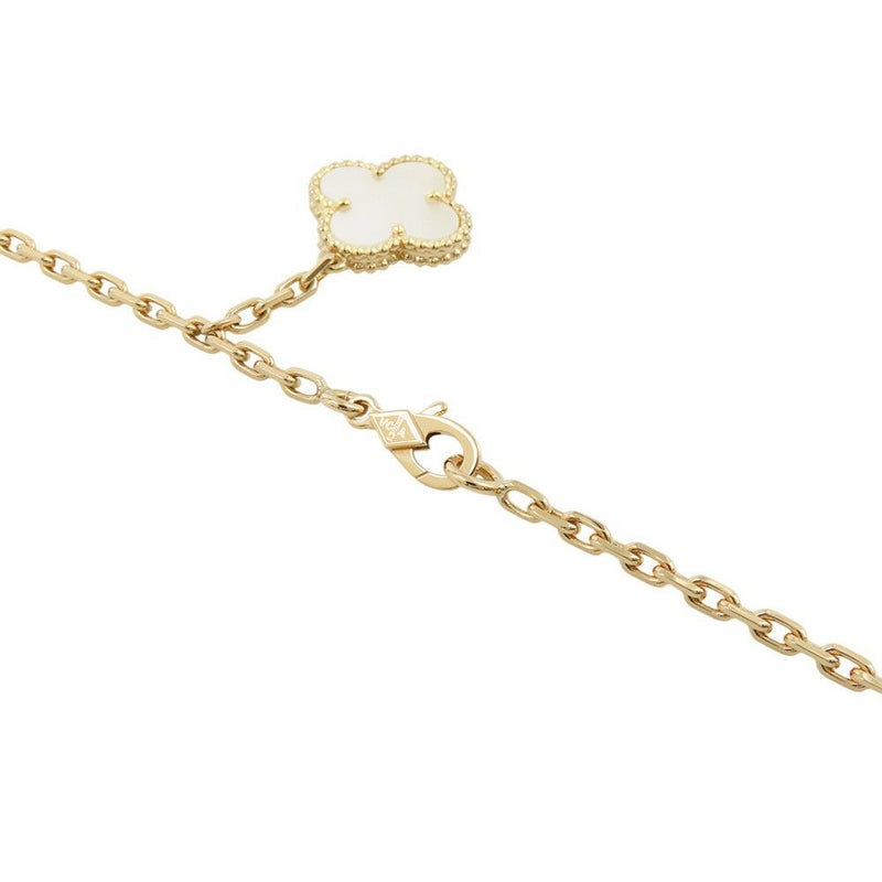 ヴァンクリーフ&アーペル ネックレス マジック アルハンブラ 6モチーフ マザーオブパール K18YGイエローゴールド VCARD79100