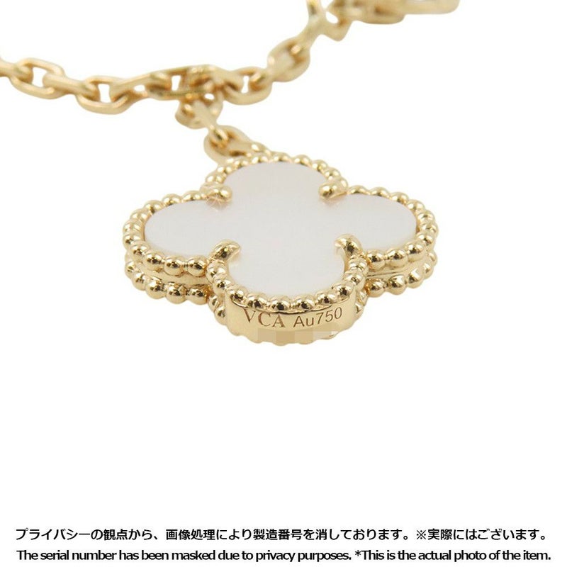 ヴァンクリーフ&アーペル ネックレス マジック アルハンブラ 6モチーフ マザーオブパール K18YGイエローゴールド VCARD79100