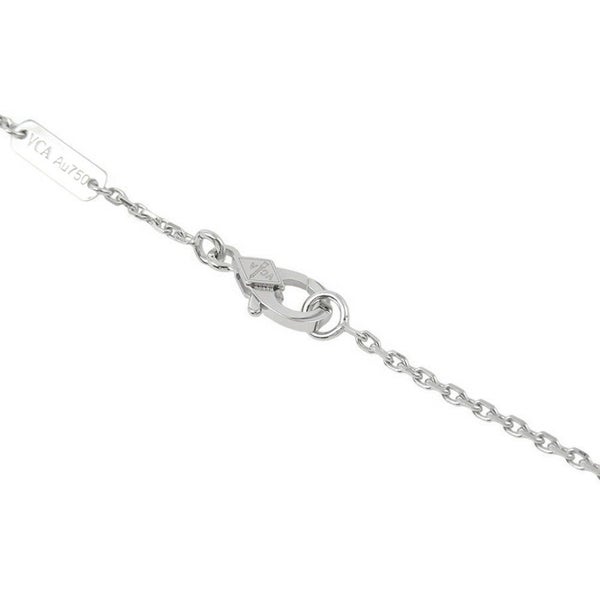 ヴァンクリ ネックレス ヴィンテージ アルハンブラ ギヨシェ ダイヤ 1P K18WG/K18PG VCARPNTH00 2024年ホリデー限定