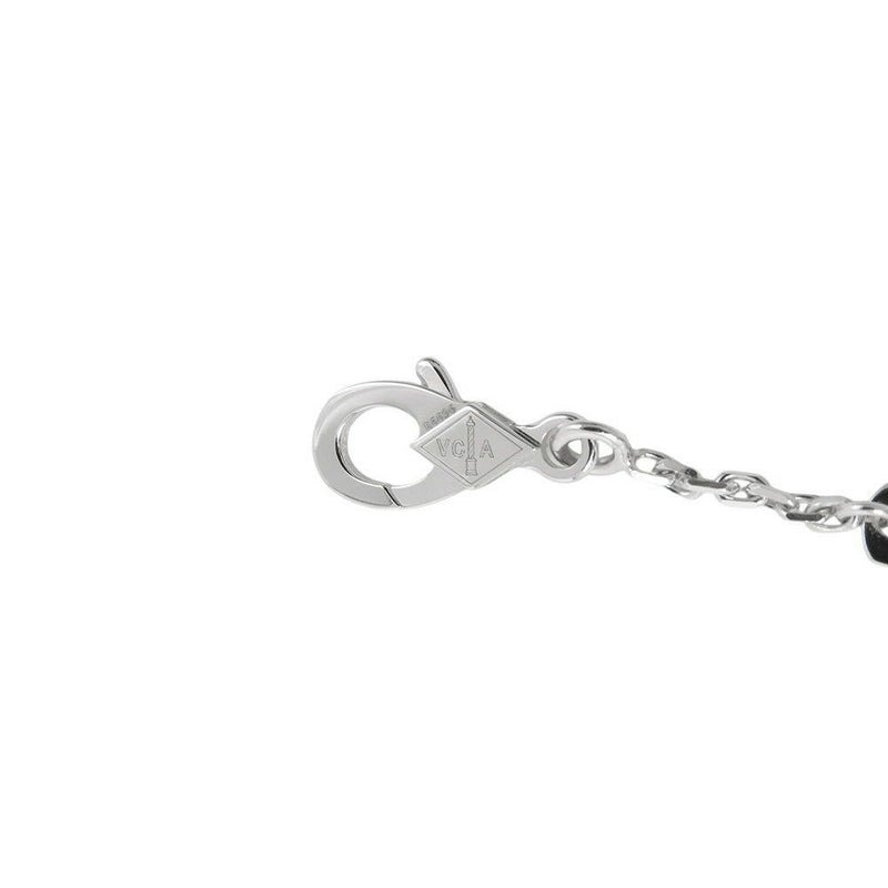 ヴァンクリ ネックレス ヴィンテージ アルハンブラ ギヨシェ ダイヤ 1P K18WG/K18PG VCARPNTH00 2024年ホリデー限定