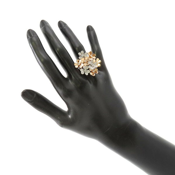 ヴァンクリ リング フリヴォル リング 8フラワー ダイヤ 80P 0.93ct K18PG/K18WG サイズ52 VCARPFIQ00