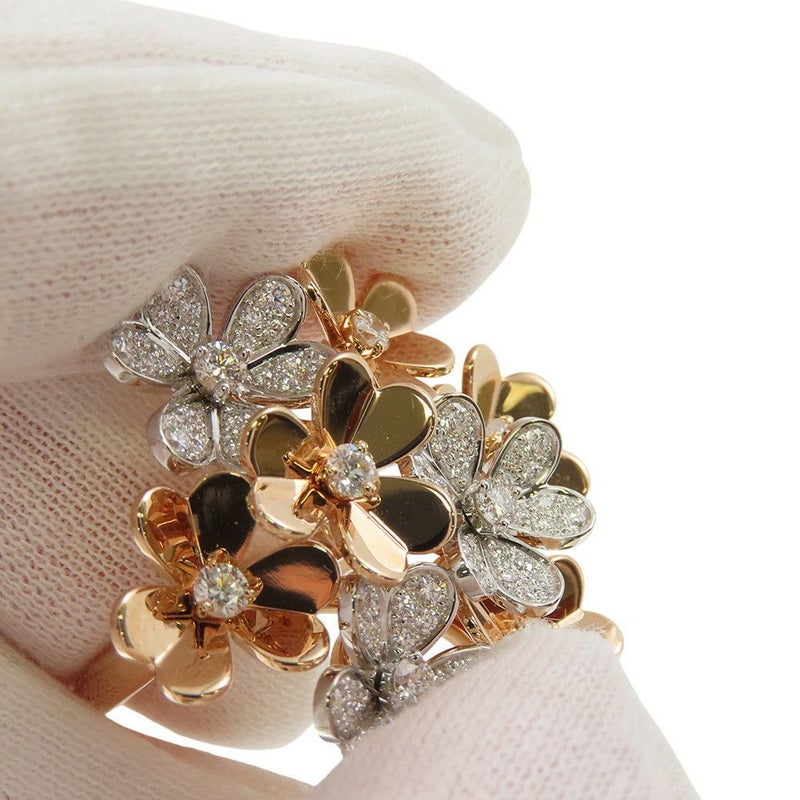 ヴァンクリ リング フリヴォル リング 8フラワー ダイヤ 80P 0.93ct K18PG/K18WG サイズ52 VCARPFIQ00