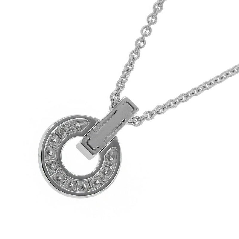 ブルガリ ネックレス ブルガリ ブルガリ オープンワーク ネックレス ダイヤ 0.37ct K18WG 357938 BVLGARI