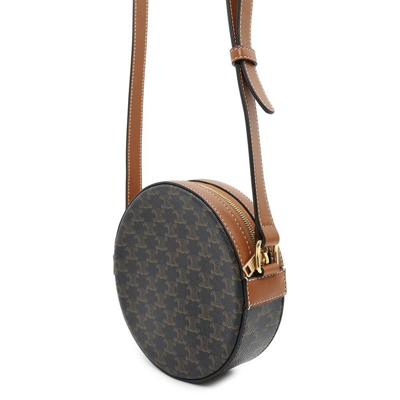 セリーヌ ショルダーバッグ トリオンフ ラウンドパース 10G342DGZ04BT CELINE バッグ