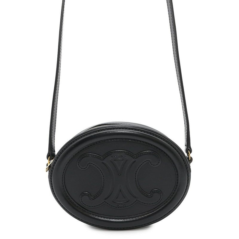 セリーヌ ショルダーバッグ オーバルパース キュイルトリオンフ 10I703DPQ CELINE バッグ 黒