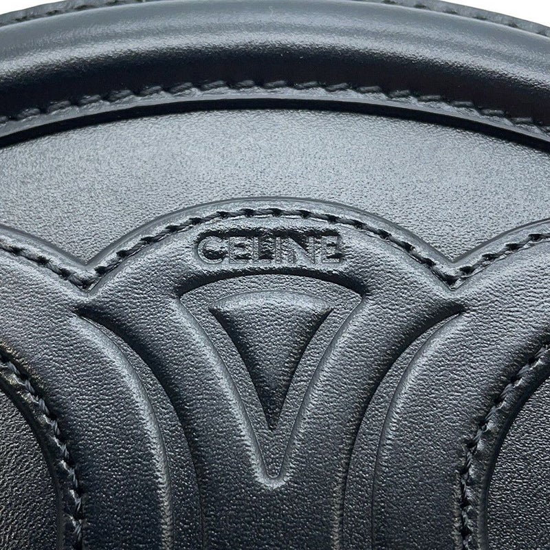 セリーヌ ショルダーバッグ オーバルパース キュイルトリオンフ 10I703DPQ CELINE バッグ 黒
