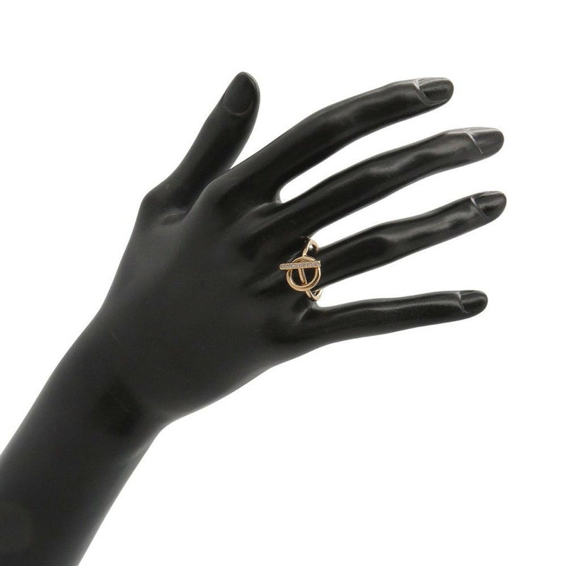 エルメス リング エシャペPM ダイヤモンド 10P 計0.07ct K18PGピンクゴールド リングサイズ54 HERMES ジュエリー