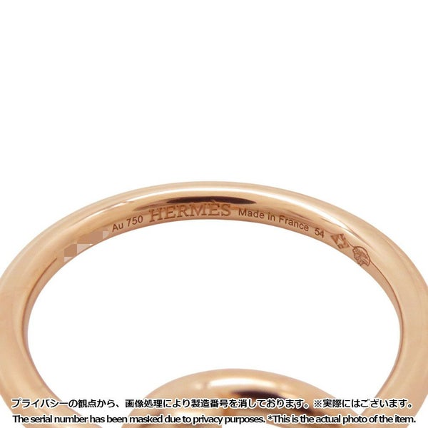 エルメス リング エシャペPM ダイヤモンド 10P 計0.07ct K18PGピンクゴールド リングサイズ54 HERMES ジュエリー