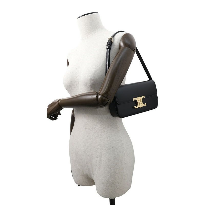 セリーヌ ショルダーバッグ トリオンフ Triomphe レザー 194143BF4.38NO CELINE バッグ ワンショルダーバッグ 黒