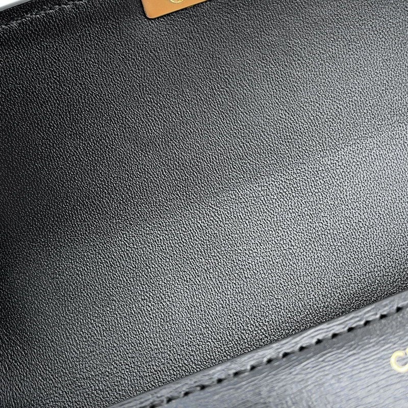 セリーヌ ショルダーバッグ トリオンフ Triomphe レザー 194143BF4.38NO CELINE バッグ ワンショルダーバッグ 黒